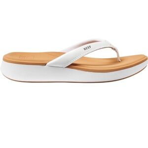 NWT Reef cushion cloud Women's White Tan Sandals Sz 10 $75
